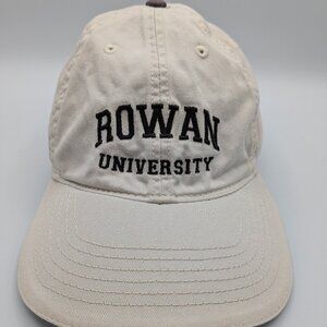Rowan University Baseball Hat Cap Beige Legacy Brand Embroidered Buckle Back